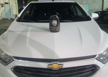 Força Tática da Polícia Militar em Linhares recupera automóvel roubado