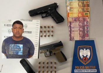 Polícia Militar prende suspeito de fazer parte de grupo criminoso que atua na Região do Santa Cruz, em Linhares