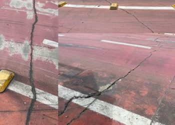 EM LINHARES – ATUALIZAÇÃO: Passarela que custou cerca de 8 milhões, apenas com 6 meses que foi entregue,  começa apresentar rachaduras. Morador faz alerta