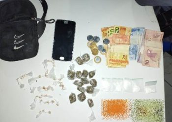 Menino de 15 anos de idade é apreendido com crack, cocaína e maconha, em Sooretama
