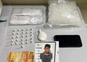 População denuncia e PM prende suspeito de tráfico de drogas no Nova Esperança, em Linhares