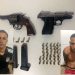 Após denúncia de tentativa de roubo, PM detém dupla armada com pistola e revólver, em Sooretama