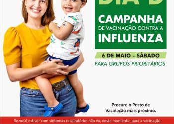 ATUALIZAÇÃO – Dia D de vacinação contra Influenza será neste sábado (06). Em Linhares o horário será das 7 às 12 horas