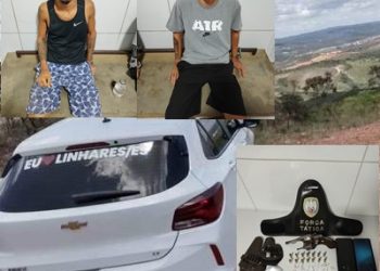 Dupla suspeita de participar de sequestro de motorista de carro de aplicativo e roubo no interior de Linhares é presa