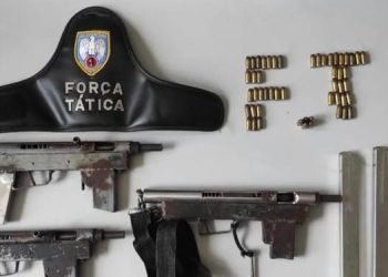 PM apreende armas de fogo e munições em Aracruz