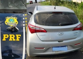 VÍDEO – PRF prende condutor armado após flagrar manobras irregulares na BR 101 em Jaguaré