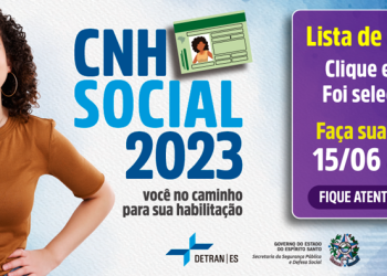 Detran|ES convoca 1.110 candidatos suplentes no CNH Social 2023. Veja lista aqui