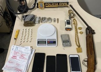 Polícia Civil prende integrante de organização criminosa de São Mateus. O suspeito tentou fugir, mas a casa estava cercada pela Polícia