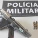 Polícia apreende pistola e munições em Jacupemba