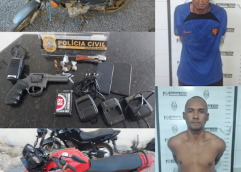 Polícia Civil recupera três motos roubadas e três indivíduos são detidos 
