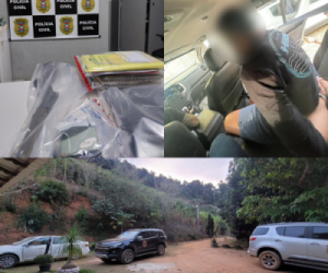 Três suspeitos de envolvimento com o tráfico de drogas são presos em Força Tarefa de Segurança Pública. Um deles foi flagrado em 2021 com mais 400 mil reais em dinheiro na BR, em Aracruz