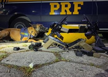 PRF apreende dois fuzis, quatro pistolas, munições e outros matérias que estavam sendo transportados, do RJ para o ES, de forma ilegal 
