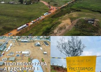 VÍDEO – Há dois dias do início da ExpoLinhares, moradores de Regência fecham rodovias e fazem reivindicações. “Falta até atendente no posto de saúde”. Diz morador