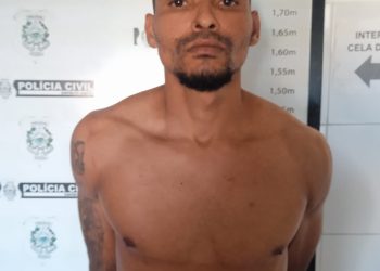 “Jaboti” é preso, no bairro Planalto, em Linhares, pela Polícia Civil