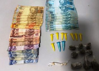 Garotos de 13 e 15 anos são flagrados pela PM com crack, cocaína, maconha e dinheiro