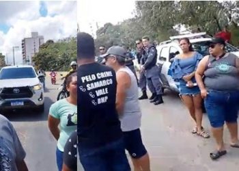 VÍDEO – A sexta-feira foi de protesto contra retirada de ensecadeira no rio Pequeno, em Linhares. Fundação Renova diz que cumpri decisão judicial