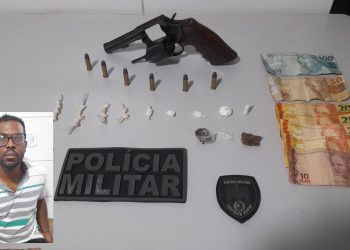 “Po do Shell” – Polícia apreende arma de fogo e leva “Beiço” para Delegacia