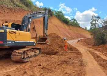 DER alerta para cuidados com obras na Rodovia ES-164, em Baixo Guandu