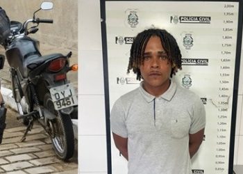 Indivíduo de 27 anos é flagrado, pelo Cerco Inteligente (eletrônico) , conduzido moto com restrição de furto/roubo e é preso