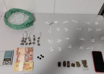 Força Tática apreende drogas no “Pó do Shell”