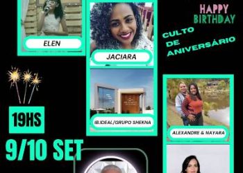 Sábado tem aniversário da SIBEL Aviso