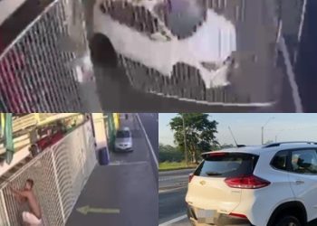 VÍDEO FLAGRANTE: Cena de “filme” – homem furta carro é perseguido pela PM e acaba preso no posto da PRF, em Linhares.