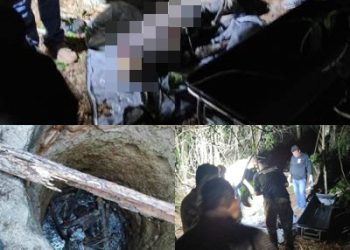 ATUALIZAÇÃO – Cadáver encontrado dentro de poço em fazenda na cidade de Sooretama estava com pedras amarradas ao corpo