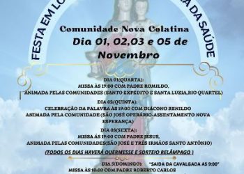 Novembro começa com festa na comunidade de Nova Colatina em Jacupemba, Aracruz-ES
