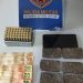Dupla é detida após ser flagrada com 8 tabletes de maconha e uma caixa de munições de 9mm, no bairro Aviso, em Linhares
