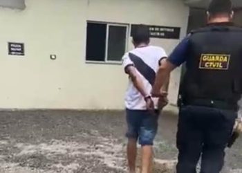 Homem com mandado de prisão em aberto, pela justiça de Colatina, é preso pela Guarda Civil, quando estava na cracolândia de Linhares