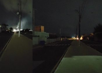 VÍDEO – Moradores da Rua do Complexo Esportivo de Bebedouro, em Linhares, estão há mais de 15 horas sem energia elétrica
