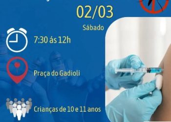 Sábado tem dia “D”, de vacinação contra a dengue, em João Neiva
