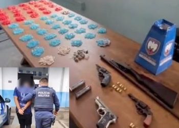 VÍDEO – “Gerente” do tráfico de drogas de Jacupemba e região é preso pela Polícia Militar