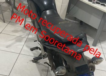 Bandidos atiram contra policiais, em Sooretama, guarnição revida e recupera motocicleta com restrição de furto e roubo