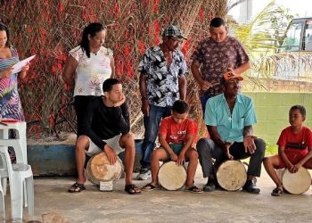 Comunidade do Degredo, litoral de Linhares, promove oficina de jongo mirim