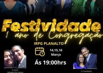 Congregação da Igreja Assembleia de Deus Resgatados pela Graça, no bairro Planalto, em Linhares tem 2º Dia de festividade de aniversário