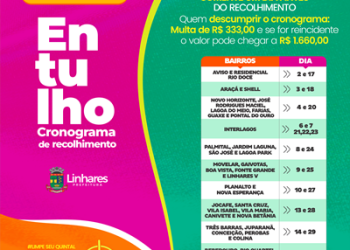 Divulgado cronograma de recolhimento de entulhos para o mês de maio