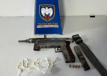 Polícia Militar apreende submetralhadora, crack e munições no Nova Esperança em Linhares