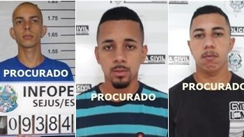 Polícia Civil de Linhares procura por três criminosos foragidos da região Norte