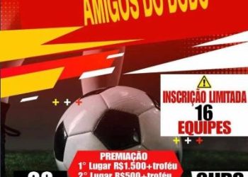 5º torneio de Futebol Beneficente, ”Amigos do Dodô” acontece neste domingo (28) no Complexo Esportivo de Bebedouro