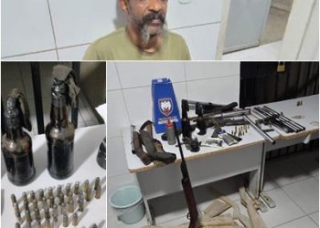 ATUALIZAÇÃO E VÍDEO- Polícia Militar desmantela fábrica clandestina de armas de fogo, granadas e até arma química utilizada em guerrilha, em Linhares. Esquadrão antibomba foi acionado