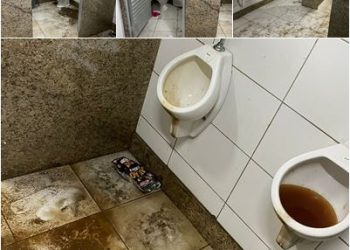 VÍDEO – Norte Notícia recebe denúncia de abandono de banheiros na Praça 22 de agosto e o repórter Cássio de Souza mostra imagens inacreditáveis