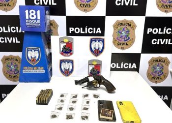 Ação conjunta prende em flagrante dois indivíduos após troca de tiros em Pinheiros