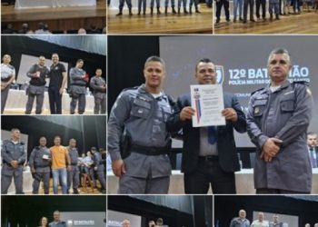 VÍDEOS – Homenagens marcam comemorações do 14º Aniversário do 12º Batalhão da Polícia Militar de Linhares