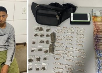 Jovem de 18 anos é preso com grande quantidade de drogas em Sooretama