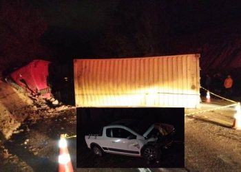 VÍDEO – Motorista de carreta morre após veículo tombar na BR-101, na localidade conhecida como “Assombro” em Aracruz