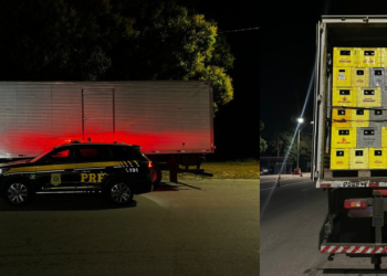 PRF apreende 720 caixas de cerveja sem nota fiscal em Linhares