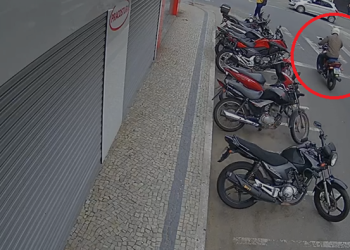 Trabalhador tem motocicleta furtada em local de trabalho no centro de Linhares