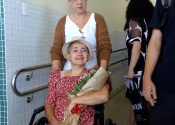 Milagre da sobrevivência: Sônia José Fernandes, mãe de Paloma,  recebe alta.