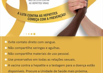 Julho Amarelo: Campanha promove conscientização sobre as hepatites virais